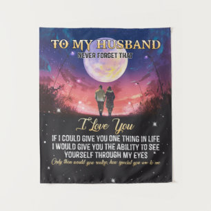Xmas Gift To My Husband I Love You Tapestry