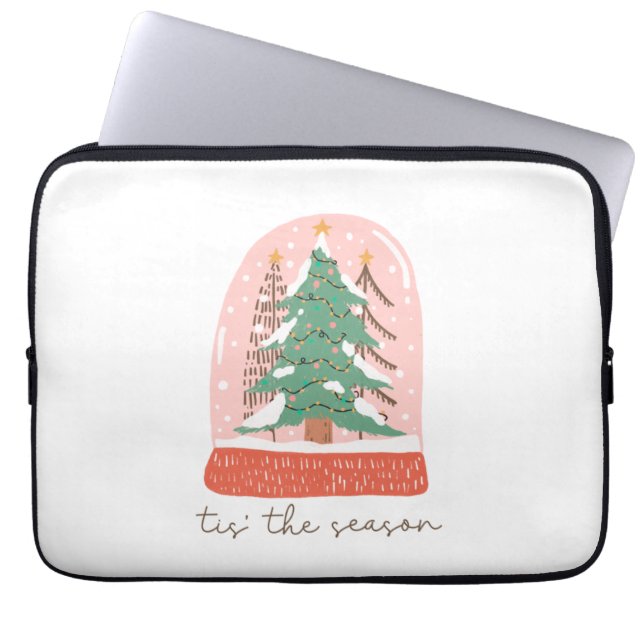 Xmas Gift Tree Tis The Season Laptop Sleeve (Front)