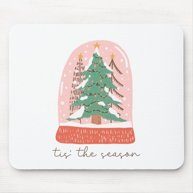 Xmas Gift Tree Tis The Season Mouse Mat (Front)