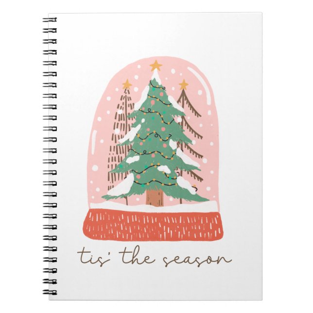 Xmas Gift Tree Tis The Season Notebook (Front)