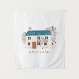 Xmas Gift Warm Wishes Tapestry