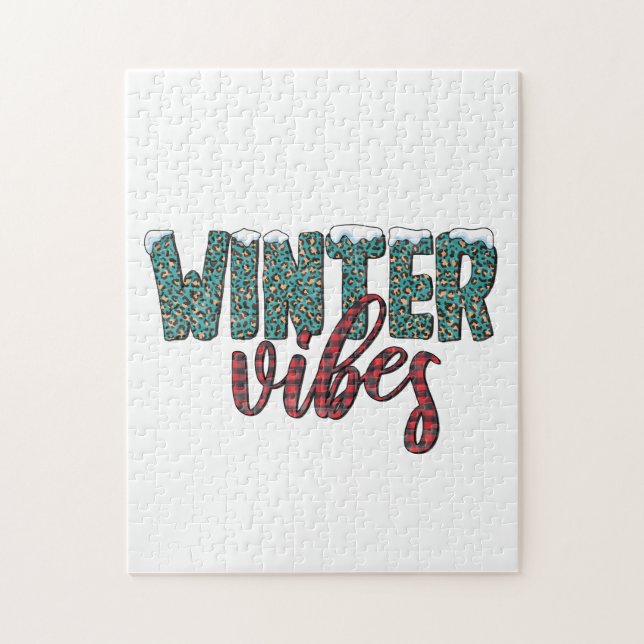 Xmas Gift Winter Vibes Jigsaw Puzzle (Vertical)
