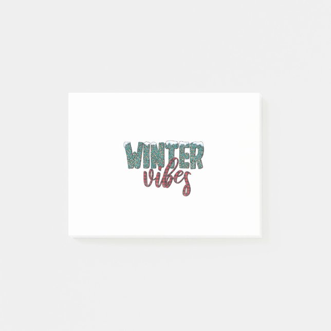 Xmas Gift Winter Vibes Post-it Notes (Front)