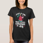 Xmas Girl Who Loves Christmas In July Santa T-Shirt<br><div class="desc">Xmas Girl Who Loves Christmas In July Santa</div>