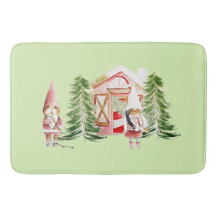 XMAS Gnome Design 1 Bath Mat