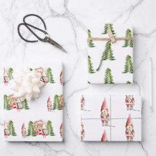 XMAS Gnome Design 1  Wrapping Paper Sheet