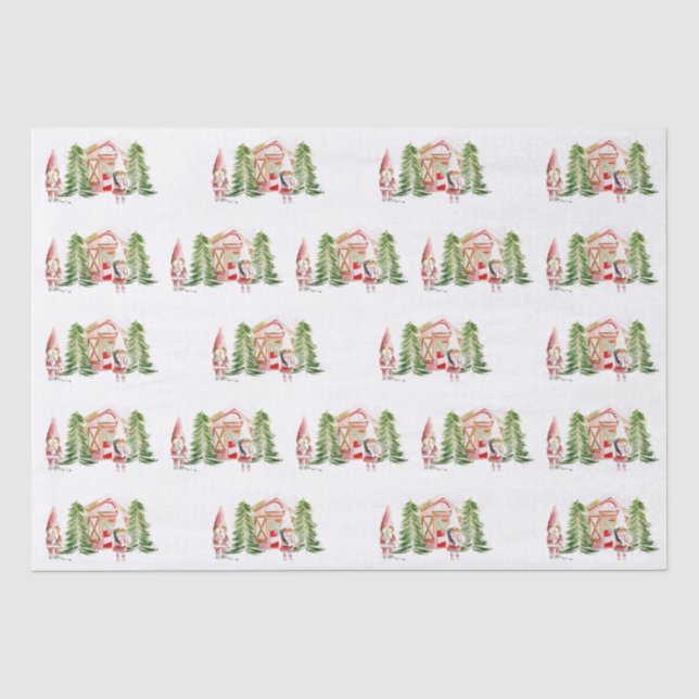 XMAS Gnome Design 5   Tissue Paper (Front)