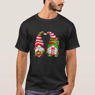 Xmas Gnome Grandma And Grandpa For Mom And Cute Ch T-Shirt
