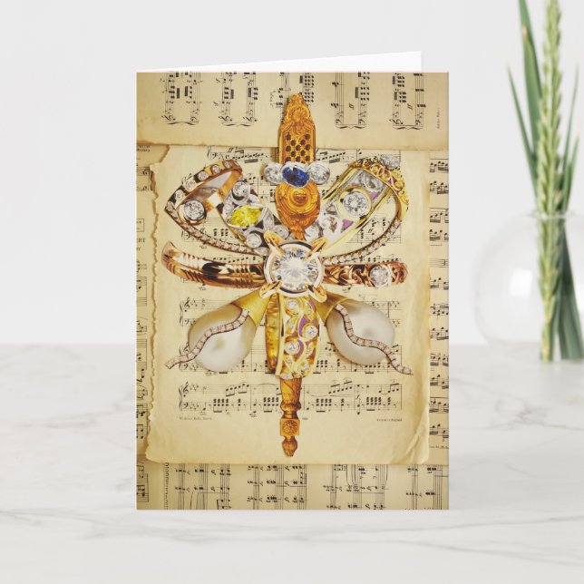 xmas gold star thing holiday card (Front)