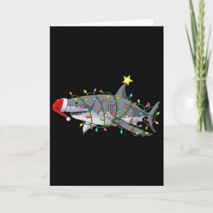 Xmas Graphic Christmas Shark Fun Sharks Christmas Card