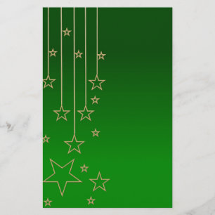 Xmas green stationery