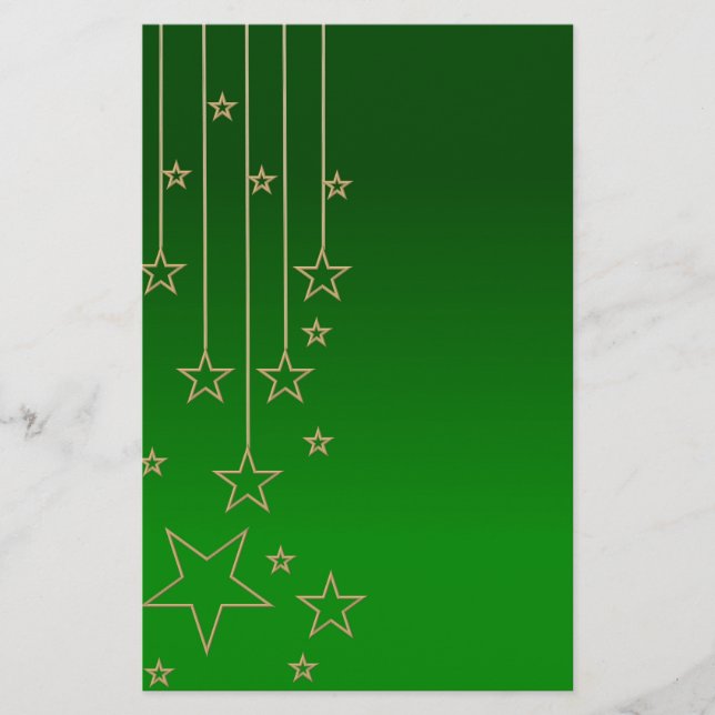 Xmas green stationery (Front)