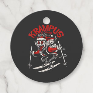Xmas Gruss Vom Krampus Christmas Devil Favour Tags