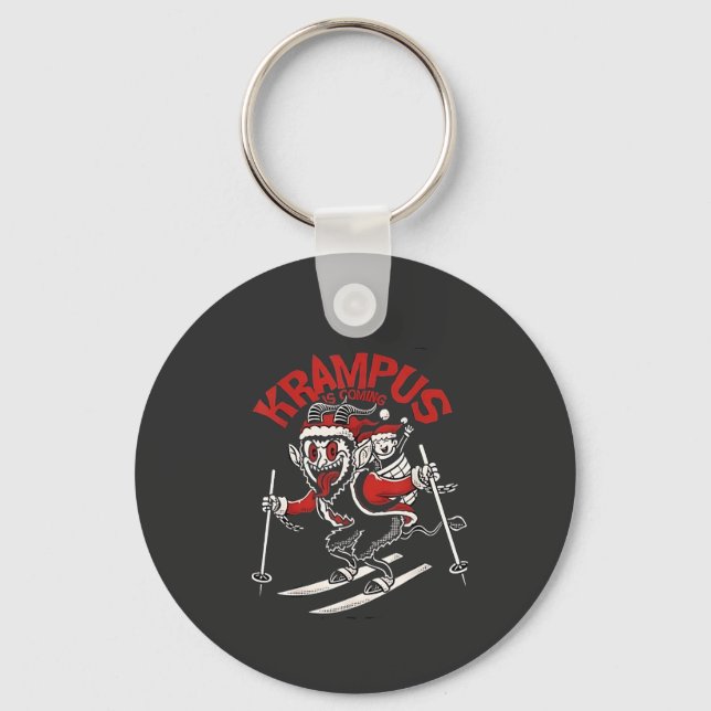 Xmas Gruss Vom Krampus Christmas Devil  Key Ring (Front)