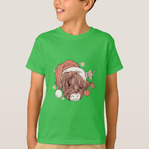 Xmas Highland Cow - Christmas Farm Life T-Shirt