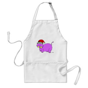 Xmas Hippo Apron