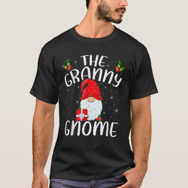 Xmas Holiday Family Matching The Granny Gnome Chri T-Shirt (Front)