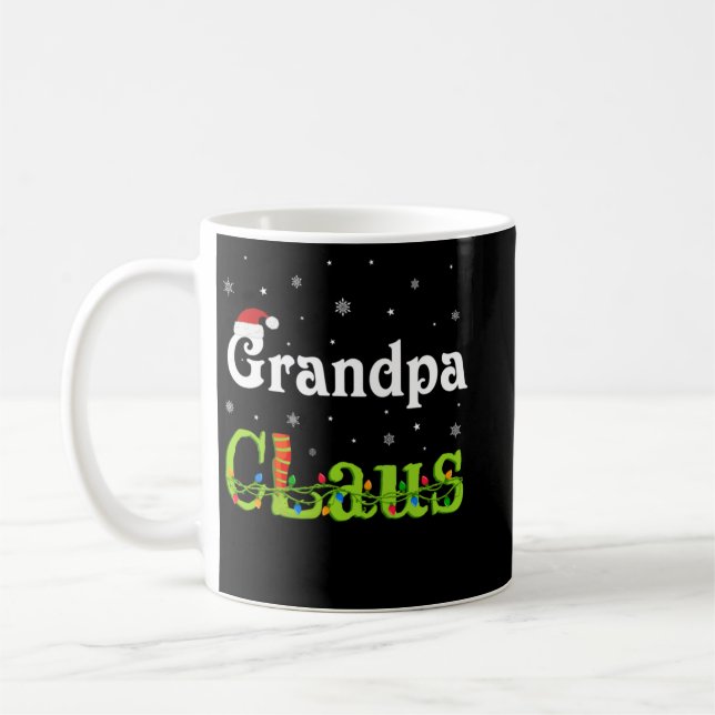 Xmas Holiday Party Grandpa Claus Family Matching P Coffee Mug (Left)
