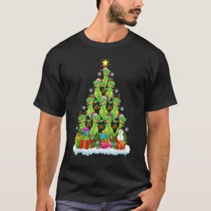 Xmas Holiday Santa Allosaurus Dinosaur Christmas T-Shirt