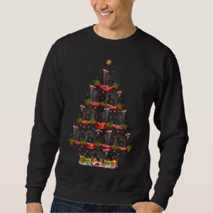 Xmas Holiday Santa Australian Kelpie Dog Christmas Sweatshirt
