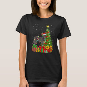 Xmas Holiday Santa Australian Kelpie Dog Christmas T-Shirt