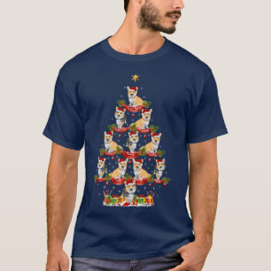 Xmas Holiday Santa Cardigan Welsh Corgi Dog Christ T-Shirt