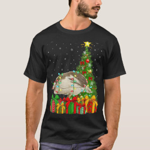 Xmas Holiday Santa Guinea Fowl Bird Christmas Tree T-Shirt