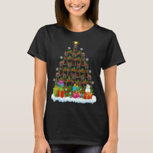 Xmas Holiday   Santa Irish Setter Dog Christmas Tr T-Shirt