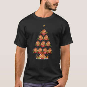 Xmas Holiday Santa Scorpion Fish Christmas Tree T-Shirt
