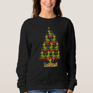 Xmas Holiday Santa Velociraptors Dinosaur Christma Sweatshirt
