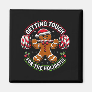 Xmas Holidays Gingerbread Man  Magnet