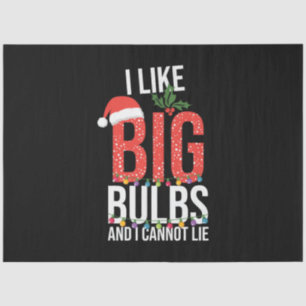 Xmas I Like Big Bulbs Tissue Paper