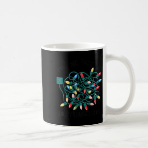 Xmas I’m Fine Everything's Fine Tangled Christmas  Coffee Mug