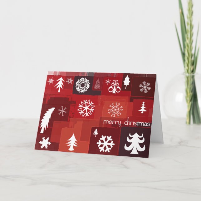 Xmas Icons Holiday Card (Front)