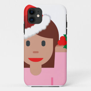 xmas information girl emoji iPhone 11 case
