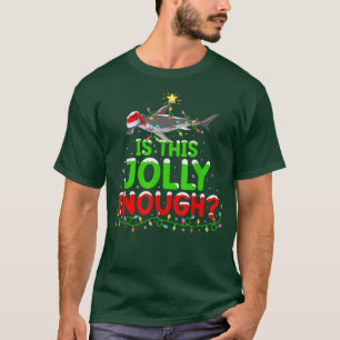 Xmas Is This Jolly Enough Hammerhead Shark Christm T-Shirt
