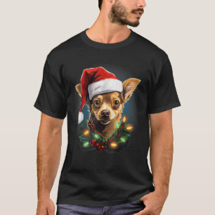 Xmas Jack Chi Dog Tangled Christmas Lights  for Me T-Shirt