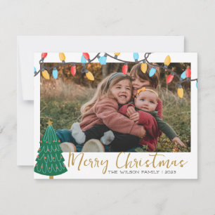 Xmas Joy Christmas Family Photo  Holiday Card