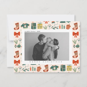 Xmas Joy Christmas Family Photo  Holiday Card