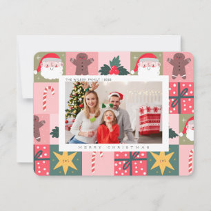 Xmas Joy Christmas Family Photo  Holiday Card