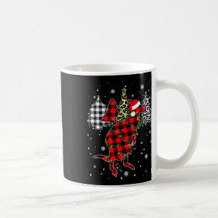 Xmas Kangaroo Animals Christmas Buffalo Plaid Leop Coffee Mug