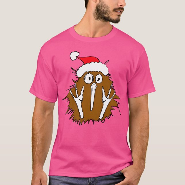 Xmas Kiwi bird vintage T-Shirt (Front)