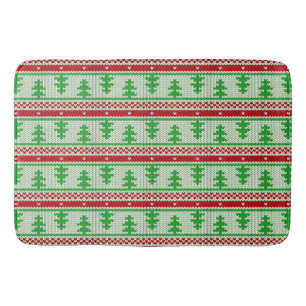 Xmas knitting seamless pattern 2 + your ideas bath mat
