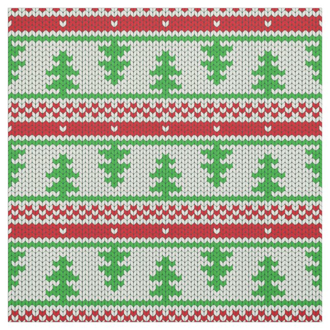 Xmas knitting seamless pattern 2 + your ideas fabric (Swatch)