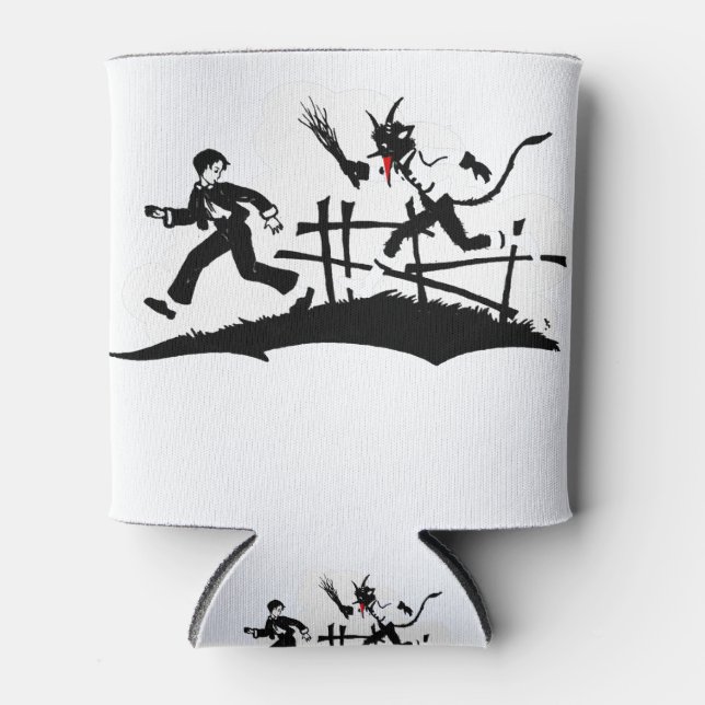 xmas krampus can cooler (Front)