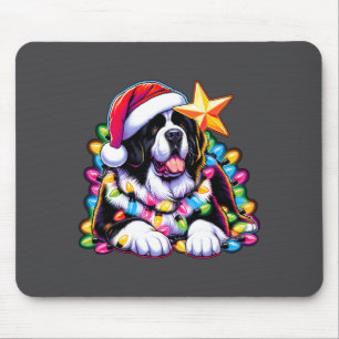 Xmas Landseer Newfoundland Dog Tangled Christmas L Mouse Mat