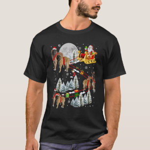 Xmas Leonberger Sledge Christmas Sledge Santa Dog T-Shirt