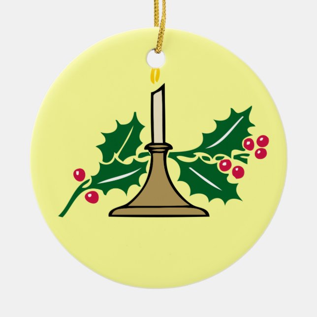 Xmas light ceramic tree decoration (Front)