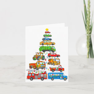 Xmas Light Christmas Tree, Funny Xmas Boys Kids To Card