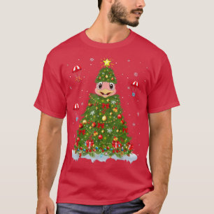 Xmas Light Matching Family Funny Ostrich Bird Chri T-Shirt